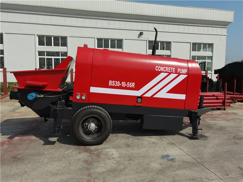 diesel concrete trailer pump